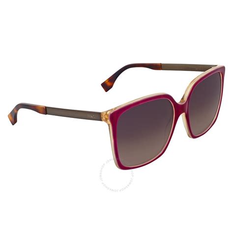 fendi logo oversized mauve sunglasses|fendi unisex sunglasses.